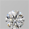 Natural Diamond 0.90 Carats, Round with Excellent Cut, H Color, VVS2 Clarity and Certified by GIA