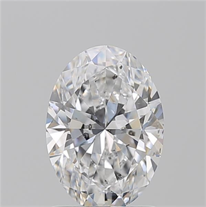 Picture of Natural Diamond 1.50 Carats, Oval with  Cut, D Color, SI2 Clarity and Certified by GIA