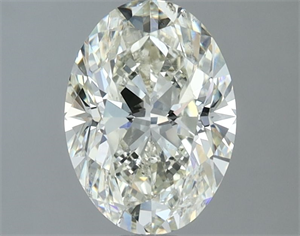 Picture of Natural Diamond 1.50 Carats, Oval with  Cut, K Color, SI1 Clarity and Certified by IGI