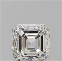 Natural Diamond 0.90 Carats, Asscher with  Cut, K Color, VS1 Clarity and Certified by GIA