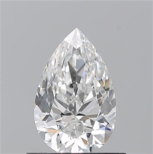 Picture of Natural Diamond 0.70 Carats, Pear with  Cut, F Color, VVS1 Clarity and Certified by GIA
