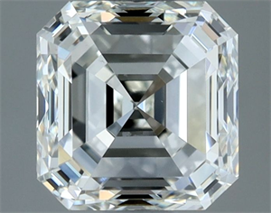 Picture of Natural Diamond 1.02 Carats, Asscher with  Cut, H Color, VS1 Clarity and Certified by IGI