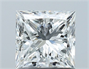 Natural Diamond 1.01 Carats, Princess with  Cut, G Color, VVS2 Clarity and Certified by GIA