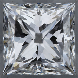 Picture of Natural Diamond 0.41 Carats, Princess with  Cut, D Color, VS2 Clarity and Certified by GIA