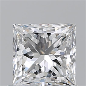 Picture of Natural Diamond 0.90 Carats, Princess with  Cut, F Color, VS1 Clarity and Certified by GIA