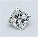 Diamante Natural 0.64 quilates, Princesa , Color J, claridad VVS2 y certificado GIA