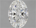 Diamante Natural 0.70 quilates, Ovalado , Color G, claridad VVS2 y certificado GIA