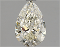 Natural Diamond 1.03 Carats, Pear with  Cut, K Color, SI1 Clarity and Certified by GIA