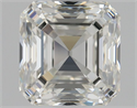Natural Diamond 1.01 Carats, Asscher with  Cut, I Color, VVS1 Clarity and Certified by GIA