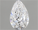 Natural Diamond 0.40 Carats, Pear with  Cut, D Color, IF Clarity and Certified by GIA