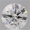 Lab Grown Diamond 3.55 Carats, Round with Ideal Cut, E Color, VS2 Clarity and Certified by IGI