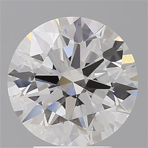 Picture of Lab Grown Diamond 3.55 Carats, Round with Ideal Cut, E Color, VS2 Clarity and Certified by IGI