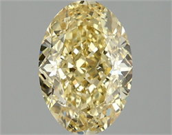 Picture of Lab Grown Diamond 2.05 Carats, Oval with  Cut, Fancy Intense Yellow Color, VS1 Clarity and Certified by IGI
