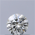 Natural Diamond 0.42 Carats, Round with Excellent Cut, I Color, VVS1 Clarity and Certified by IGI