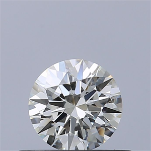Picture of Natural Diamond 0.42 Carats, Round with Excellent Cut, I Color, VVS1 Clarity and Certified by IGI