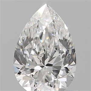 Picture of Natural Diamond 0.12 Carats, Pear with  Cut, F Color, VVS1 Clarity and Certified by IGI