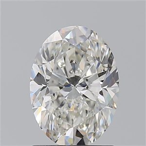 Picture of Natural Diamond 1.50 Carats, Oval with  Cut, G Color, SI1 Clarity and Certified by GIA
