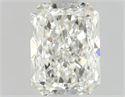 Natural Diamond 0.93 Carats, Radiant with  Cut, I Color, VVS2 Clarity and Certified by GIA