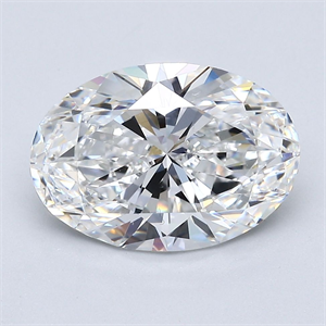 Picture of Natural Diamond 3.50 Carats, Oval with  Cut, E Color, VS1 Clarity and Certified by GIA