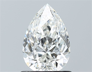 Picture of Natural Diamond 0.90 Carats, Pear with  Cut, G Color, VS1 Clarity and Certified by GIA