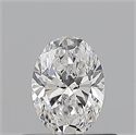 Natural Diamond 0.50 Carats, Oval with  Cut, D Color, VVS1 Clarity and Certified by GIA