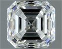 Natural Diamond 1.00 Carats, Asscher with  Cut, I Color, VVS2 Clarity and Certified by IGI