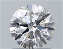 Natural Diamond 0.90 Carats, Round with Excellent Cut, E Color, SI1 Clarity and Certified by GIA