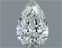 Natural Diamond 0.54 Carats, Pear with  Cut, H Color, VS1 Clarity and Certified by GIA