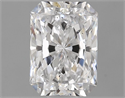 Natural Diamond 0.61 Carats, Radiant with  Cut, D Color, SI1 Clarity and Certified by GIA