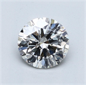 Natural Diamond 1.01 Carats, Round with Very Good Cut, H Color, I1 Clarity and Certified by GIA