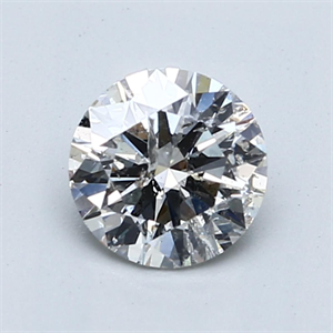 Picture of Natural Diamond 1.01 Carats, Round with Very Good Cut, H Color, I1 Clarity and Certified by GIA