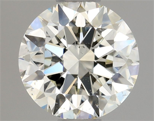 Picture of Natural Diamond 0.70 Carats, Round with Excellent Cut, K Color, SI1 Clarity and Certified by GIA