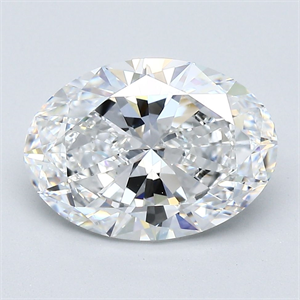 Picture of Natural Diamond 3.01 Carats, Oval with  Cut, D Color, VS2 Clarity and Certified by GIA