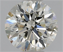 Natural Diamond 1.00 Carats, Round with Excellent Cut, J Color, I1 Clarity and Certified by GIA