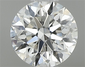 Picture of Natural Diamond 0.41 Carats, Round with Excellent Cut, G Color, IF Clarity and Certified by GIA