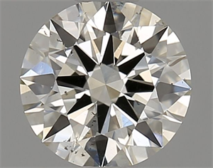 Picture of Natural Diamond 0.58 Carats, Round with Excellent Cut, I Color, SI1 Clarity and Certified by IGI
