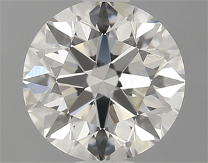 Picture of Natural Diamond 0.90 Carats, Round with Excellent Cut, H Color, IF Clarity and Certified by GIA