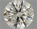 Natural Diamond 0.50 Carats, Round with Excellent Cut, I Color, I1 Clarity and Certified by IGI