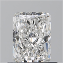 Natural Diamond 0.72 Carats, Radiant with  Cut, G Color, SI1 Clarity and Certified by GIA