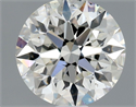 Natural Diamond 0.80 Carats, Round with Excellent Cut, H Color, SI2 Clarity and Certified by GIA