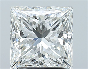 Picture of Natural Diamond 2.01 Carats, Princess with  Cut, H Color, VS2 Clarity and Certified by GIA