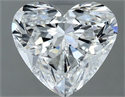 Natural Diamond 1.39 Carats, Heart with  Cut, E Color, VS2 Clarity and Certified by GIA