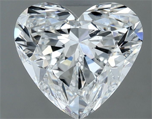 Picture of Natural Diamond 1.39 Carats, Heart with  Cut, E Color, VS2 Clarity and Certified by GIA