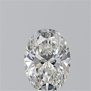 Picture of Natural Diamond 0.53 Carats, Oval with  Cut, H Color, VVS2 Clarity and Certified by GIA