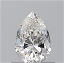 Natural Diamond 0.70 Carats, Pear with  Cut, H Color, VS2 Clarity and Certified by GIA