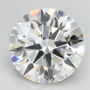 Picture of Lab Grown Diamond 2.66 Carats, Round with Ideal Cut, D Color, VVS1 Clarity and Certified by IGI