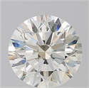Natural Diamond 2.41 Carats, Round with Excellent Cut, L Color, SI2 Clarity and Certified by GIA
