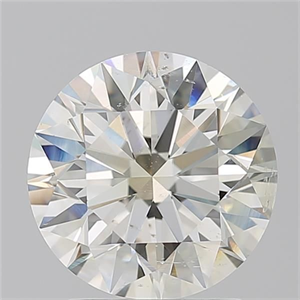 Picture of Natural Diamond 2.41 Carats, Round with Excellent Cut, L Color, SI2 Clarity and Certified by GIA