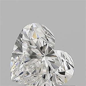 Picture of Natural Diamond 0.57 Carats, Heart with  Cut, E Color, SI1 Clarity and Certified by GIA