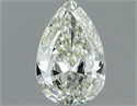Natural Diamond 0.50 Carats, Pear with  Cut, I Color, VVS2 Clarity and Certified by IGI